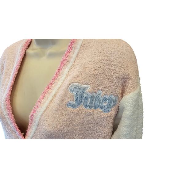 NWOT Juicy Couture Varsity Knit plush Crop Lifestyle Cardigan cozy y2k sweater S - Picture 3 of 8